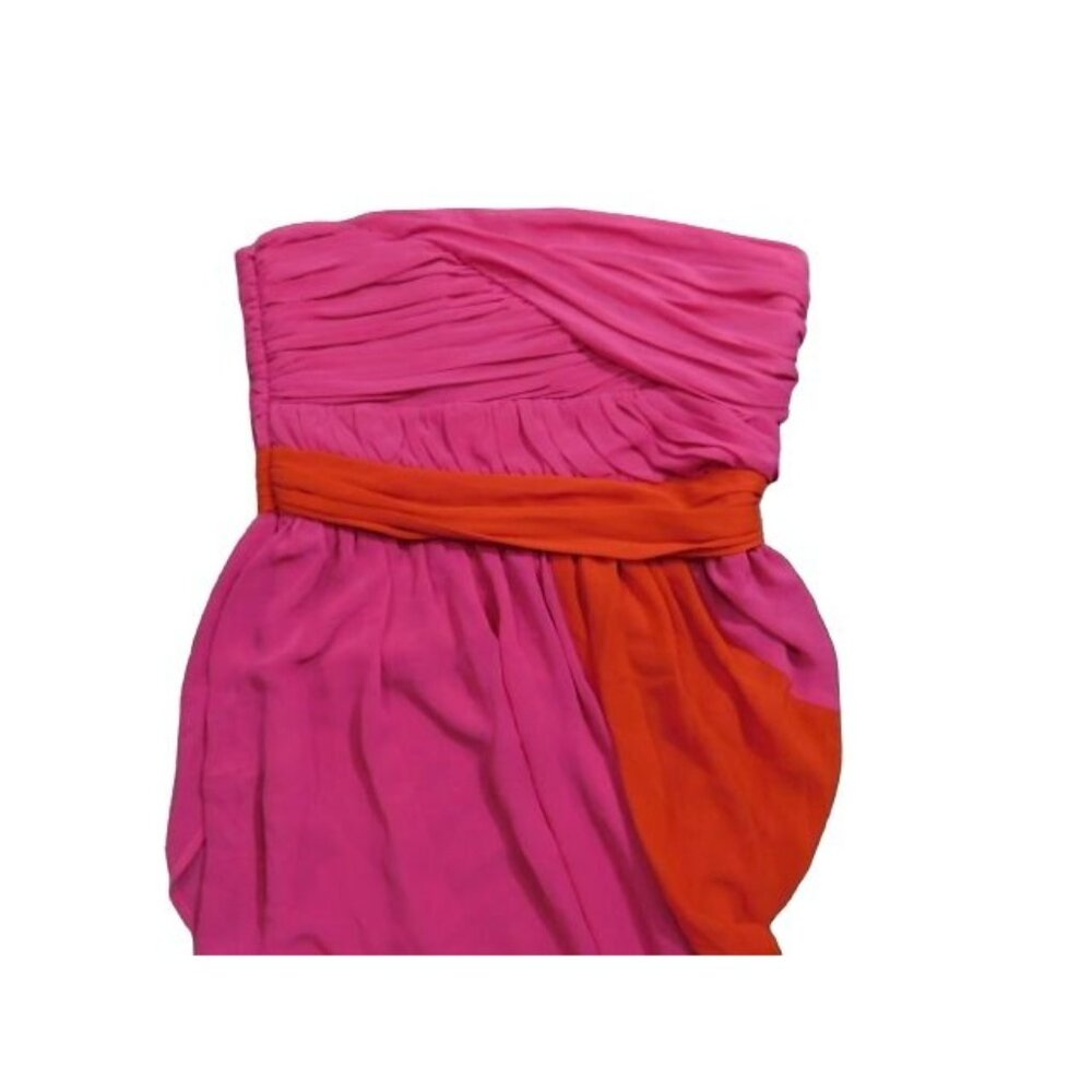 Vince Camuto Size 8 Strapless Cocktail Pink Bandage Flowy Dress NWT $150 - Picture 2 of 3